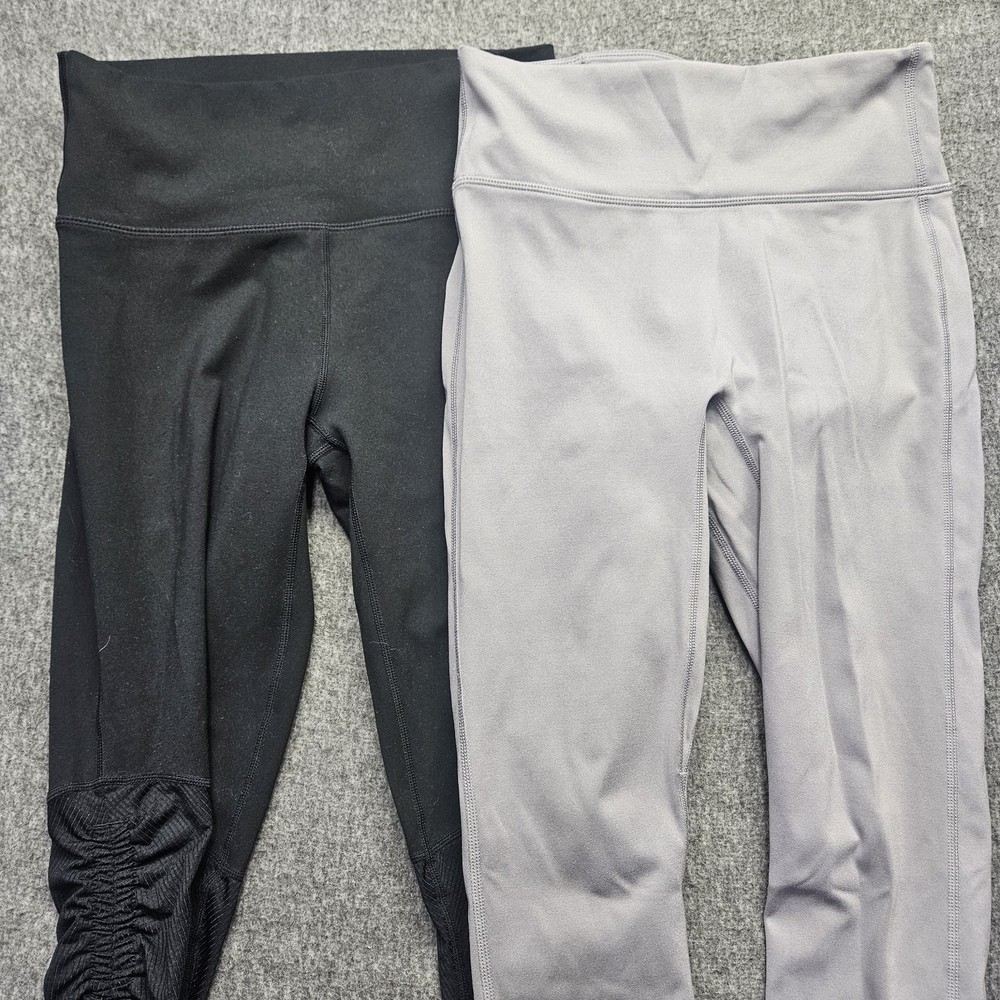 Fabletics Womens Black Cashel Foldover Pureluxe Trinity Motion 360 Leggings