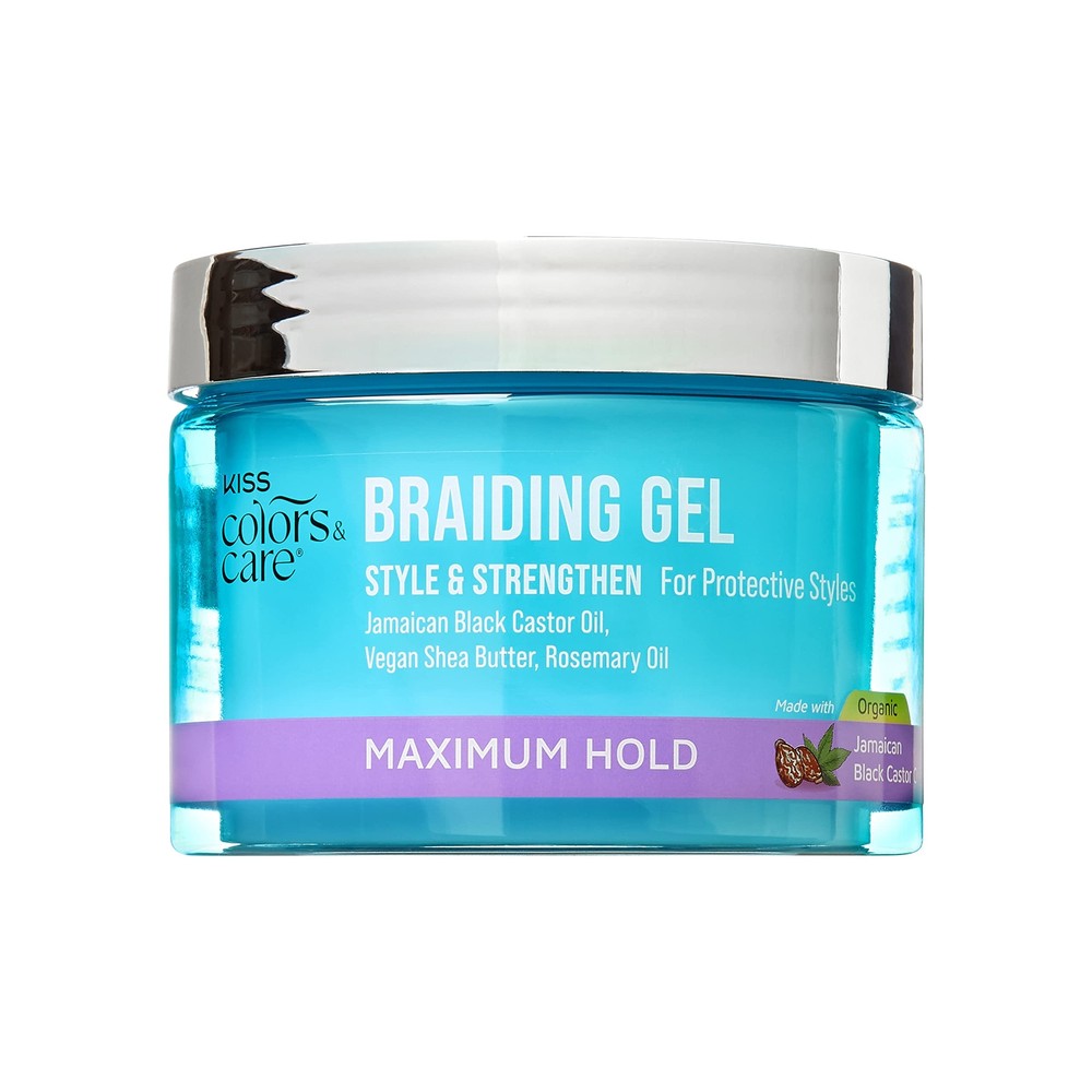 Braid Gel Maximum Hold 6 oz -Nourishing Adds Shine Moisture Boosting Lasting ...