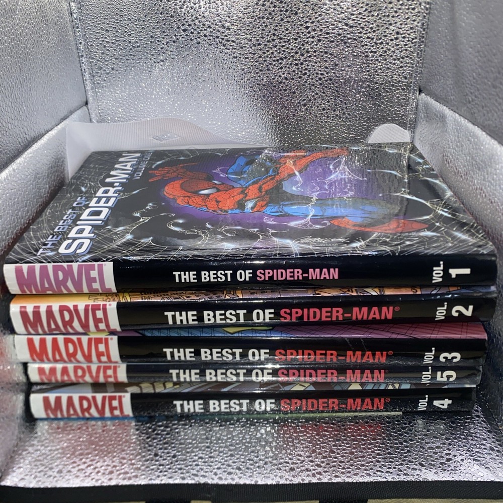 Best of Spider-Man Vol 1-5 HCDJ 2002-2006 Marvel Deluxe 1st Edition 1st Printing