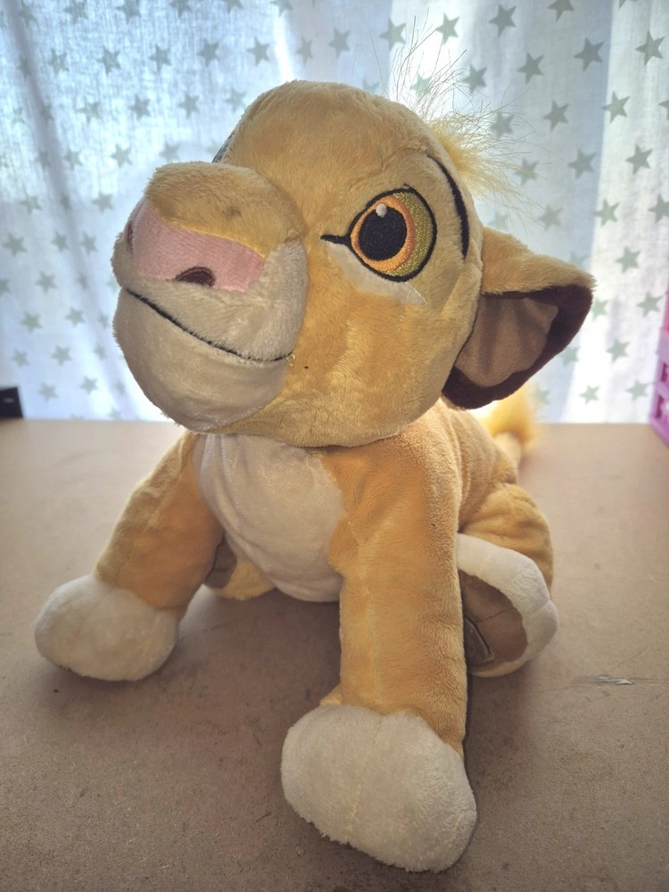 Disney Store The Lion King Young Simba Large Plush Soft Toy. Hole By Tail.