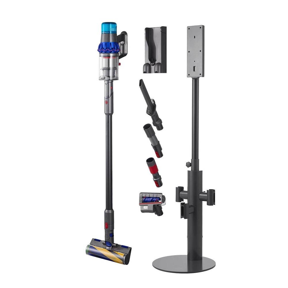 Dyson Vacuum Stand with 3 Clips for Multi-Models Stable Storage Bracket Holder