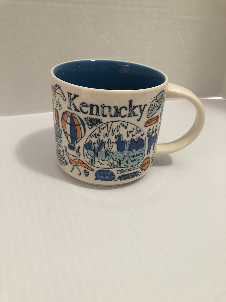 Starbucks Ceramic Coffee Cup Mug - KENTUCKY - Been There Series - 2018