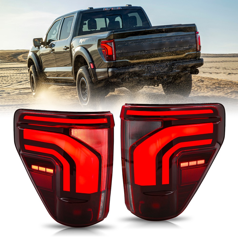 LED Tail Lights For Ford F-150 F150 2021-2025 Brake Rear Lamps Dynamic w/BLIS