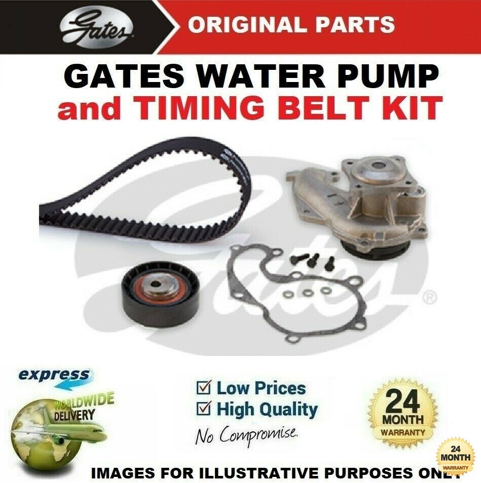 GATES WATER PUMP & TIMING BELT KIT for FORD FOCUS 1.8TDCi 2002-2004