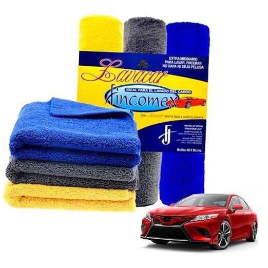 XL Microfiber Car Drying Towels 3-Pack Ultra Absorbent Lint-Free Twisted Loop