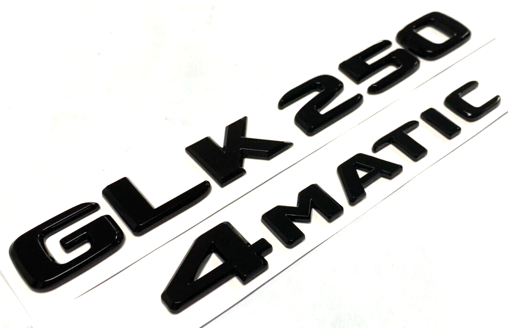 2 GLK250+4MATIC FOR MERCEDES REAR TRUNK EMBLEM BADGE NAMEPLATE DECAL NUMBER