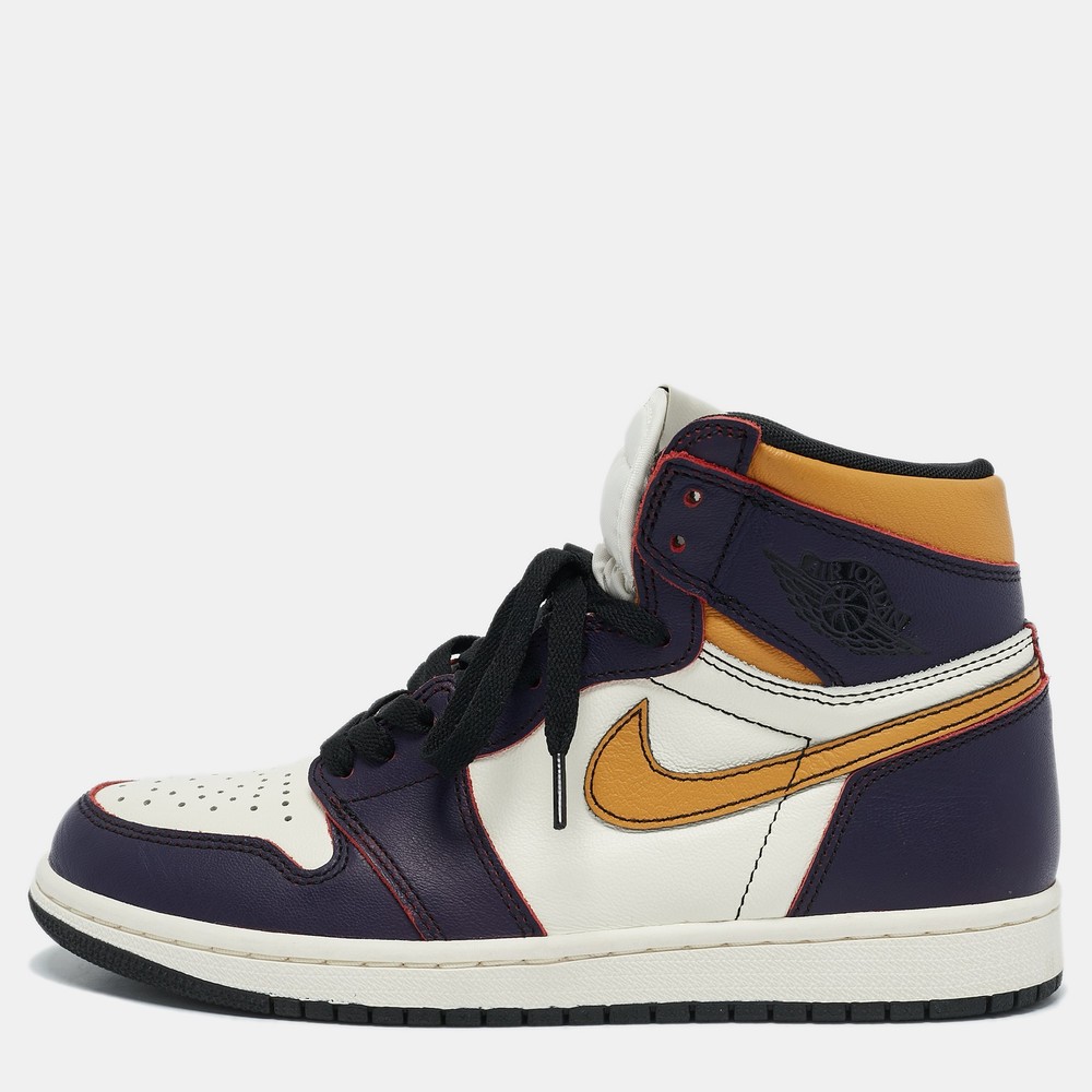 Jordan Multicolor Leather 1 Retro High Defiant SB  Sneakers Size 40.5