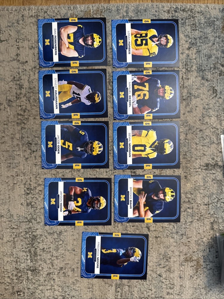 2025 Valiant Michigan Football Card Lot
