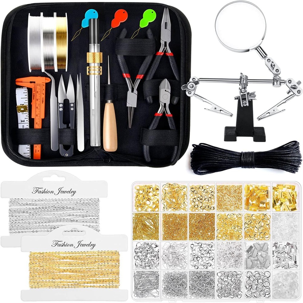 Shynek Jewelry Making Supplies Kits for Adults Small, Gold, Silver, Black