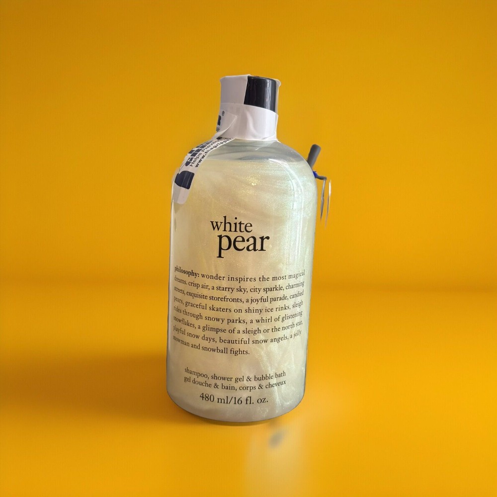 White Pear by Philosophy, 16oz Shampoo, Shower Gel & Bubble Bath