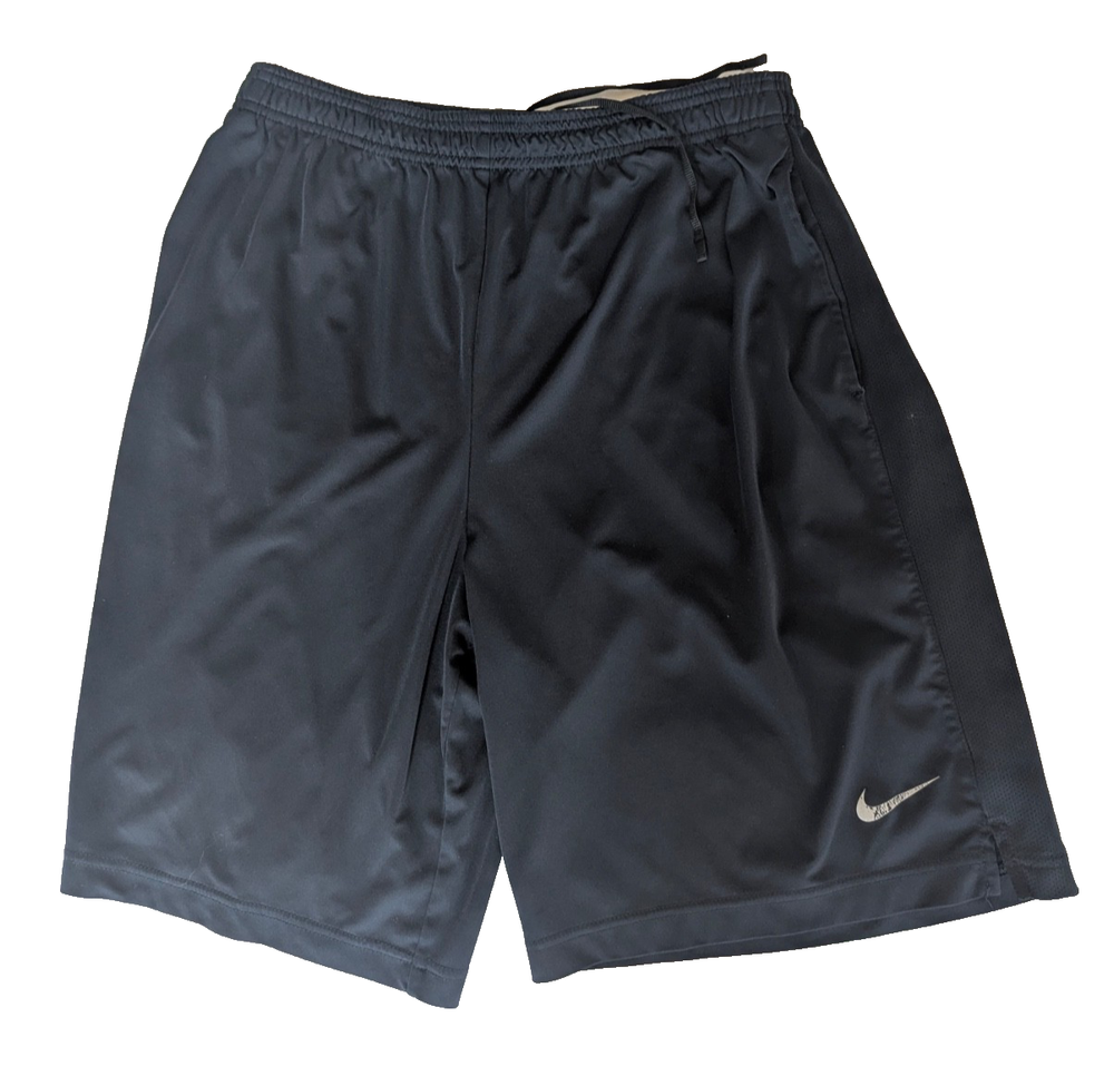 Nike Dri-Fit 9 in. Inseam Men M Navy Athletic Shorts w/Mesh  Basketball Pockets