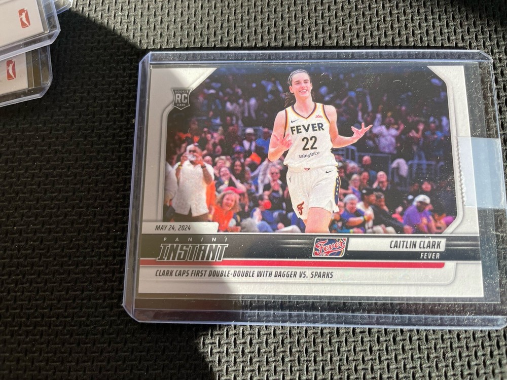 2024 WNBA PANINI INSTANT #28 CAITLIN CLARK RC 1ST DOUBLE DOUBLE