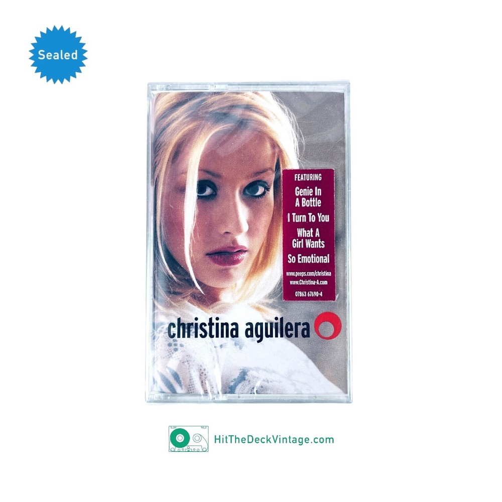 Christina Aguilera S/T Debut Cassette Tape 1999 w/ Hype US 1st Press Pop SEALED