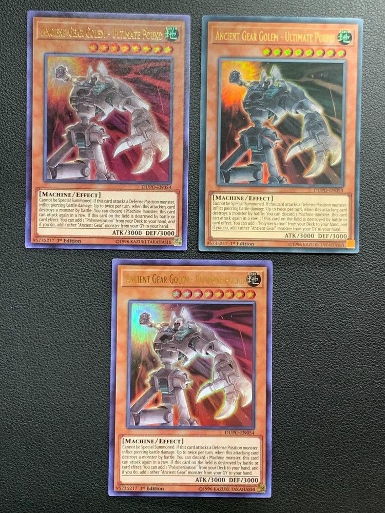 3x DUPO-EN054 1st Ed Ultra Rare Yu-Gi-Oh! Trading Card