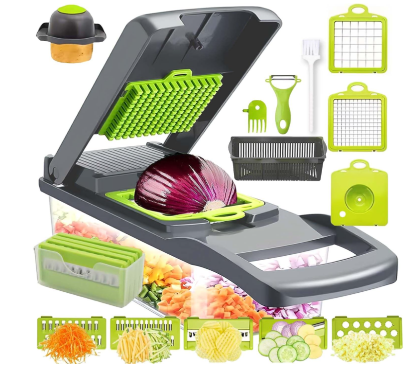 Vegetable Chopper,17 in 1 Kitchen Gadgets Accessories,Food Salad Chopper Veg....