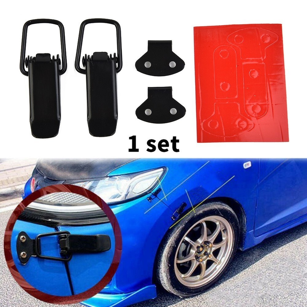 2pcs Car Bumper Trunk Fender Hatch Lids Quick Release Fastener Clip Accessories