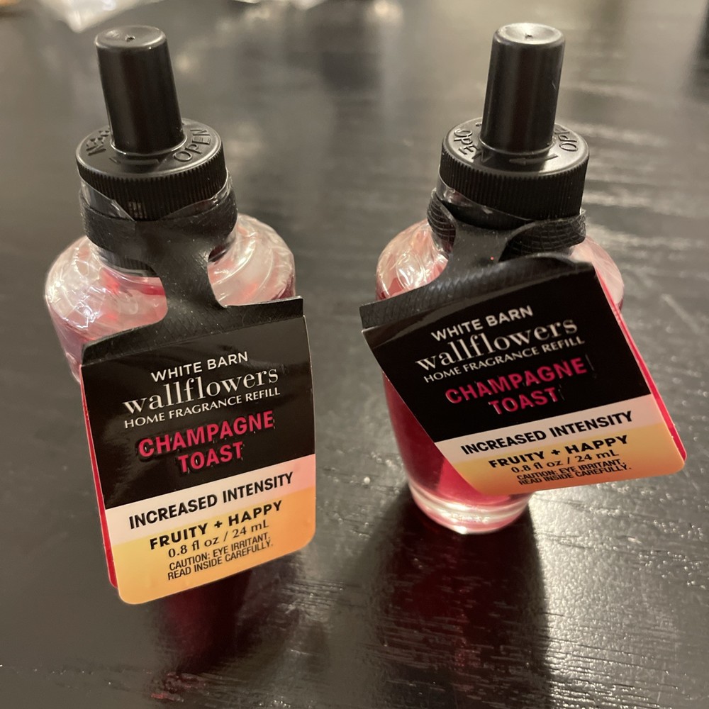 2 NEW Sealed Bath & Body Works Wallflower Bulbs Refill Champagne Toast Pink