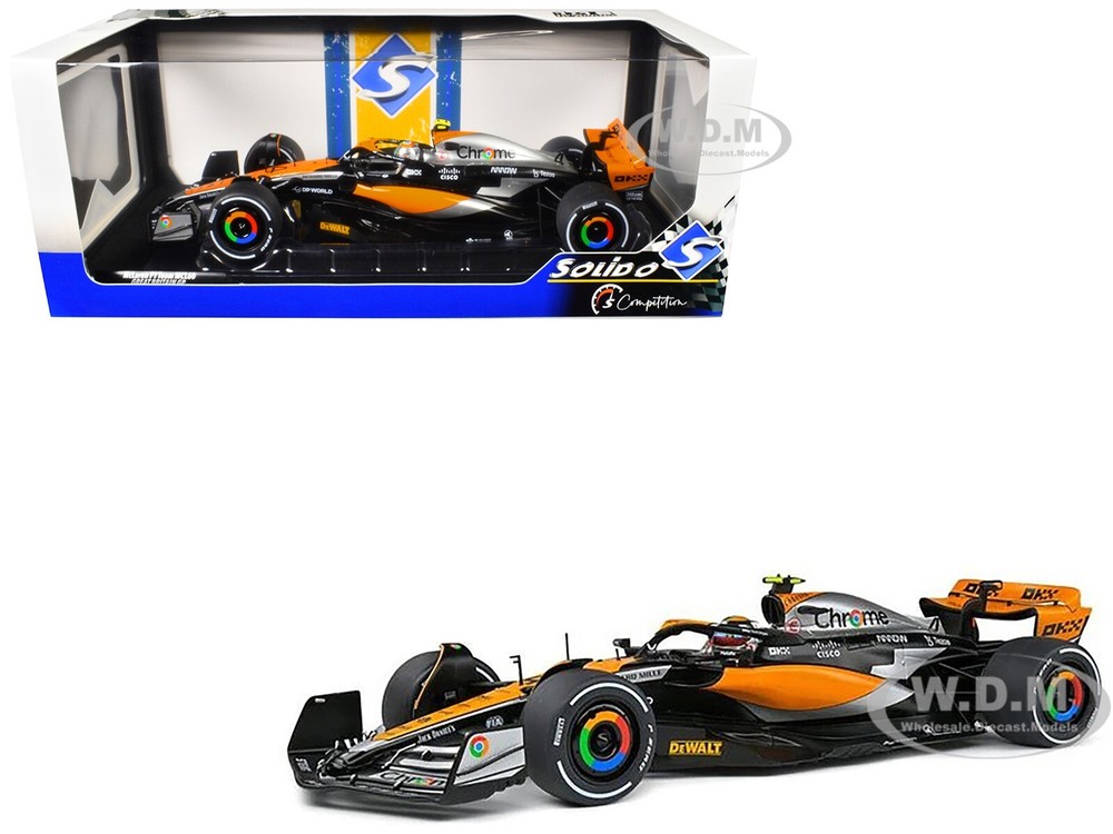 Paint Issue MCLAREN MCL60 #4 NORRIS 2ND PL FORMULA 1 F1 1/18 SOLIDO S1811201