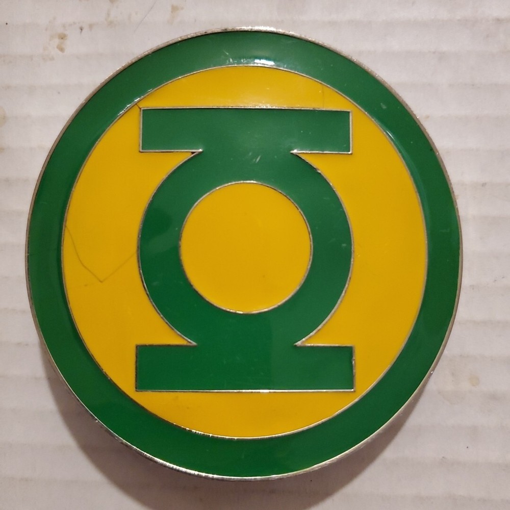 GTO Design Green Lantern Emblem/Logo Metal Belt Buckle Pre-owned