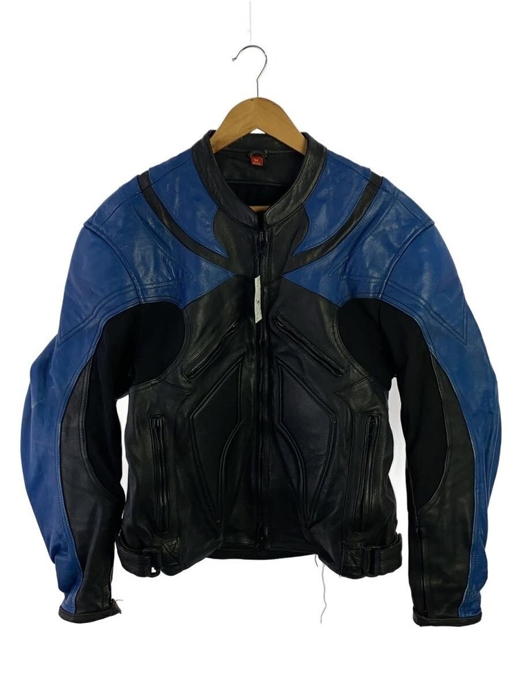 First Racing./Leather Jacket Blouson/M/Leather/Blk/Double Zip 2256