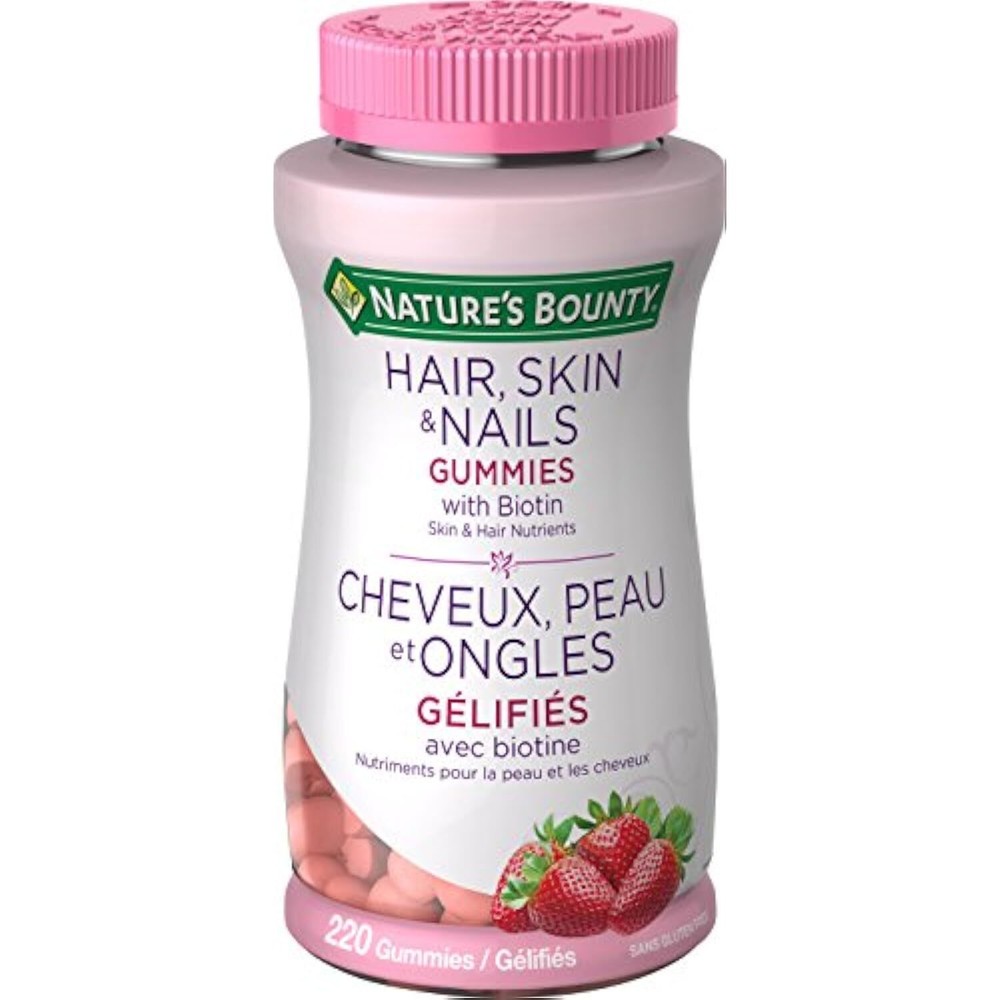 Nature's Bounty Hair Skin Nails Gummies for Healthy Beauty Support - 220ct  