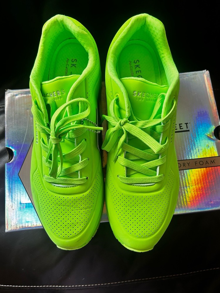 Skechers Street Size 11 Air Cool Memory Foam Women's Lime/Green 73667/LMGN