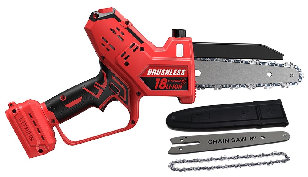 Milwaukee M18 Mini Chainsaw with Auto-Oiler 8-Inch & 6-Inch 2-in-1 Design