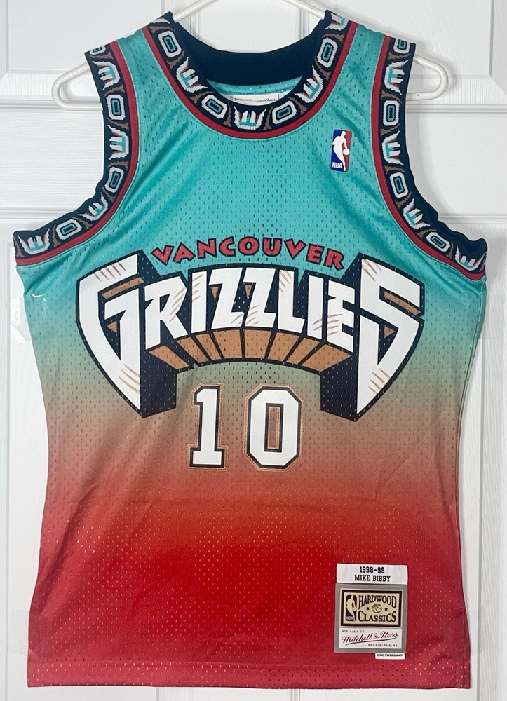 Mike Bibby Vancouver Grizzlies Mitchell & Ness Jersey Mens Small NWT