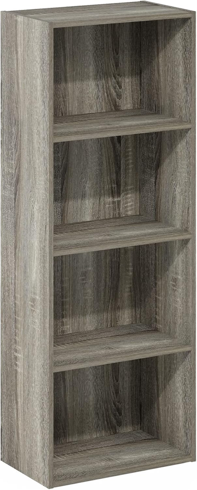 Luder Bookcase / Book / Storage, 4-Tier, French Oak