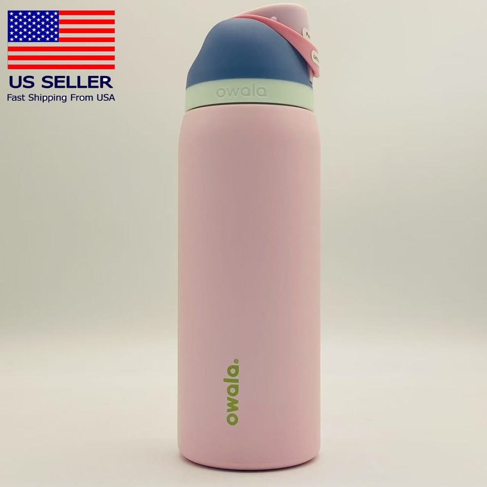 Owala FreeSip 32 oz Light Pink Water Bottle US Shipping