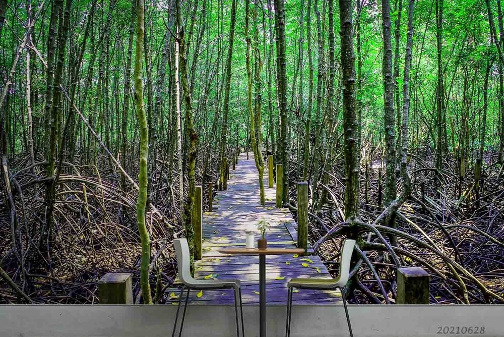 3D Forest Path Landscape Wall Murals Wallpaper Murals Wall Sticker