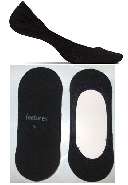 Feetures No-Show Hidden Women's Socks, Black