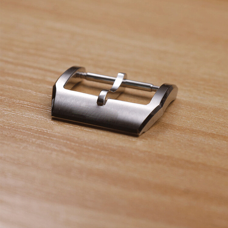 18mm Silver & Gold Stainless Steel Tang Buckle for IWC Watches