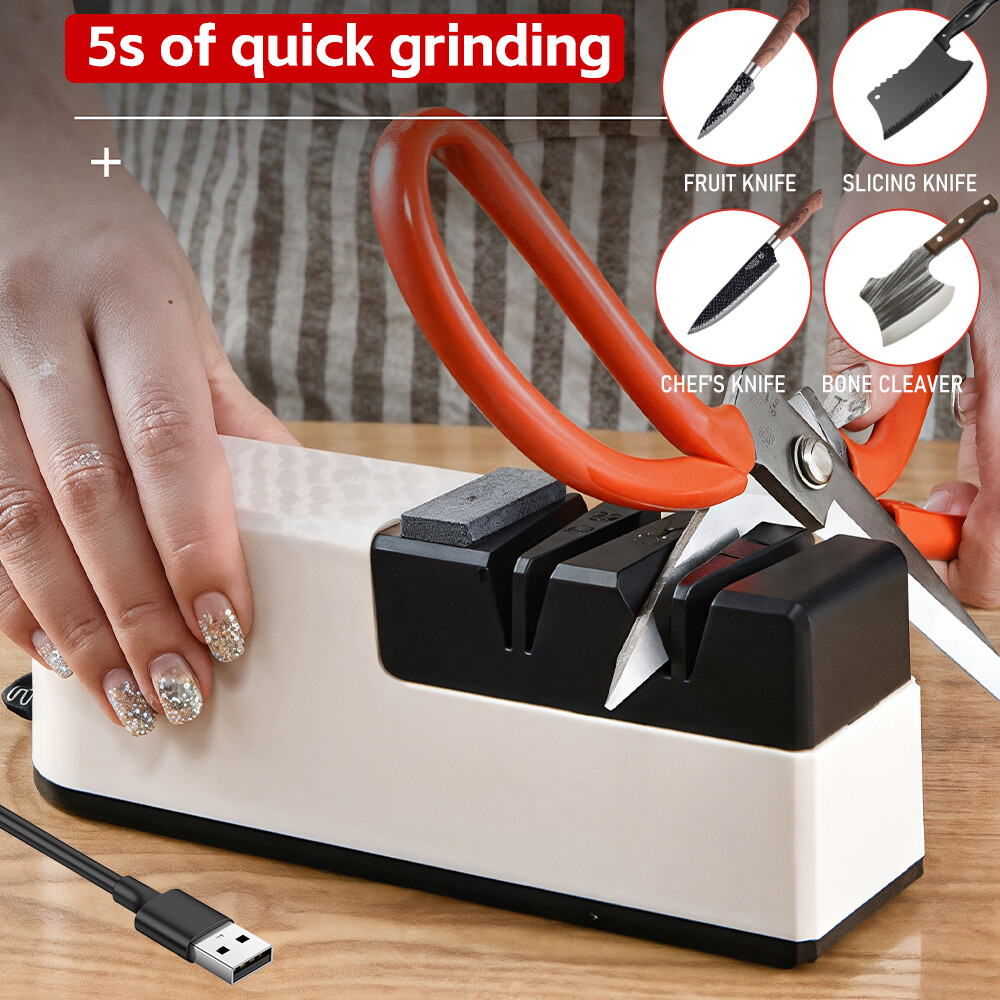 Professional Electric Knife Sharpener Kitchen Sharpening Stone Grinder knives