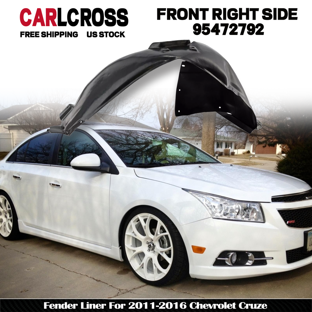 NEW Fender Liner Splash Guard For 2011-2016 Chevrolet Cruze Front Right 95472792