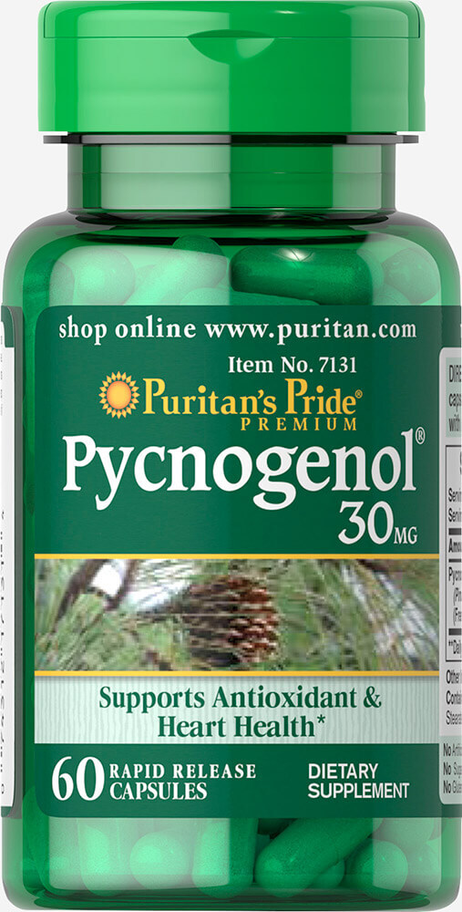 Puritan's Pride Pycnogenol 30 mg - 60 Capsules