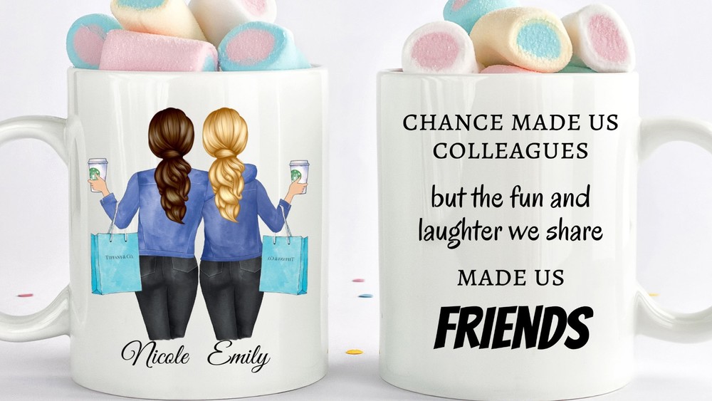 Chance Made Us Colleagues Gift Personalized Office Mug Custom Work Gift Mug For