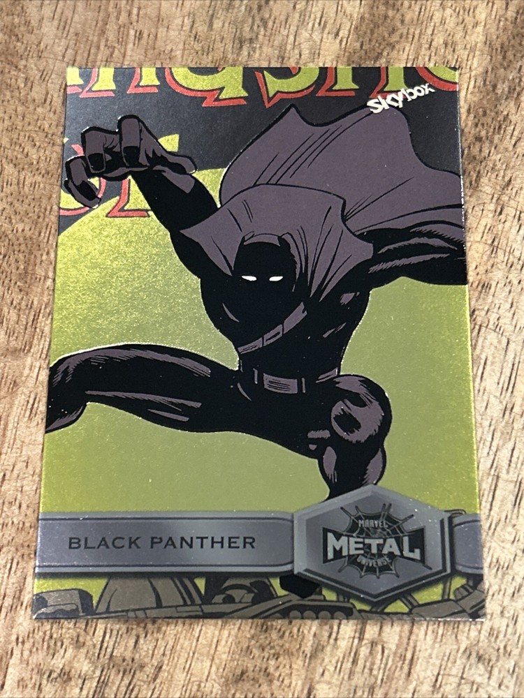 2022 Marvel Metal Universe Spider-Man #111 High Series Black Panther