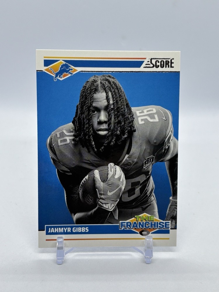 #11 Jahmyr Gibbs, Detroit Lions 2024 Score Football The Franchise Insert