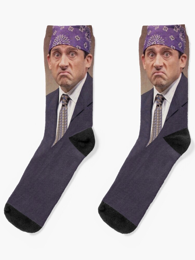 Prison Mike Socks Sublimated Crew Socks, The Office Unisex Socks, The Convict