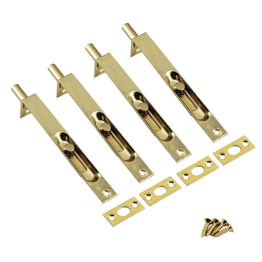 8 Inch Stainless Steel Door Lock Concealed Flush Bolt Slide Latch Bolt with S...