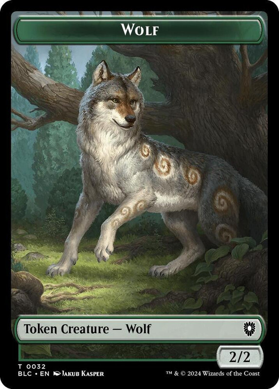 Goat Wolf Double-Sided MTG Token 032 BLC 5 32 NM Condition