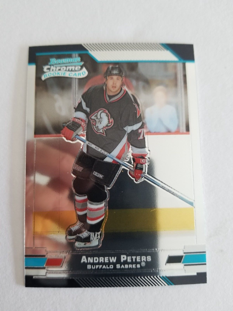 2003-04 Bowman Chrome Draft Picks & Prospects Andrew Peters #133 Rookie RC