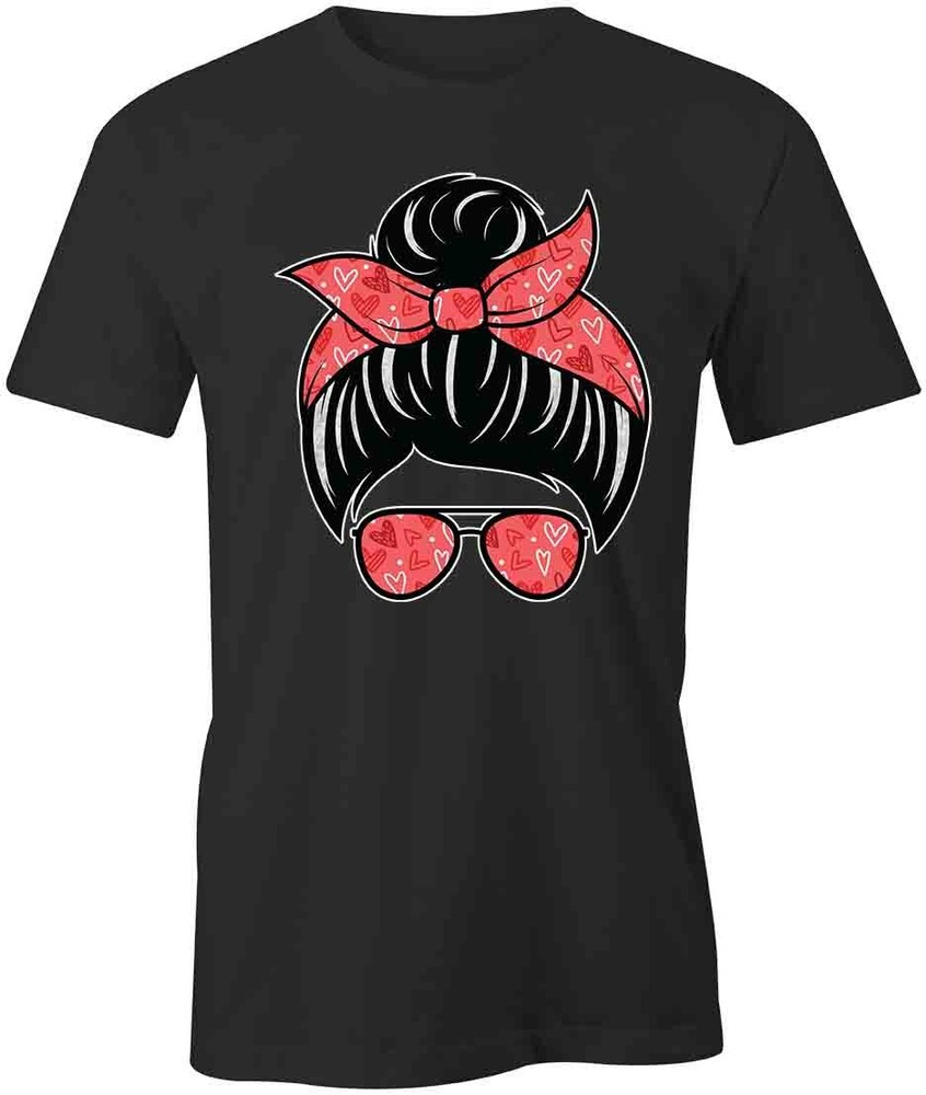 MESSY BUN TShirt Tee Short-Sleeved Cotton CLOTHING SALON ART S1BCA350