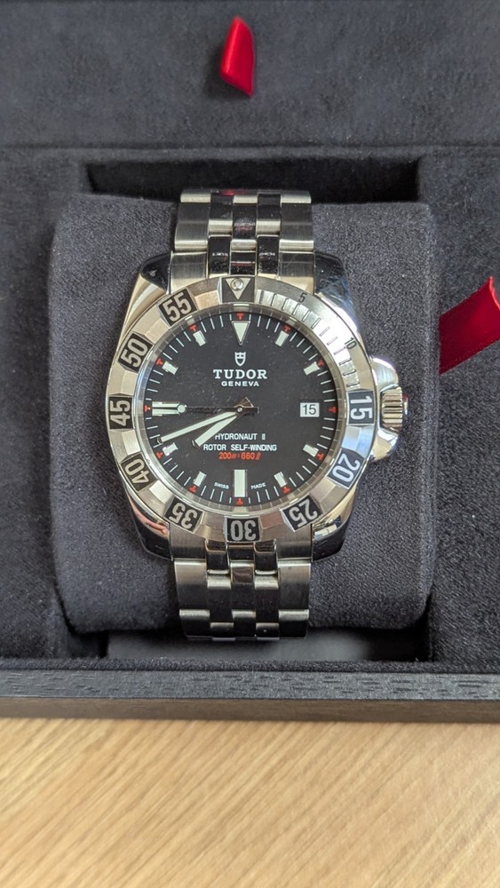 Tudor Hydronaut II Automatic Watch with Box & 2 Straps Limited Time Offer-image