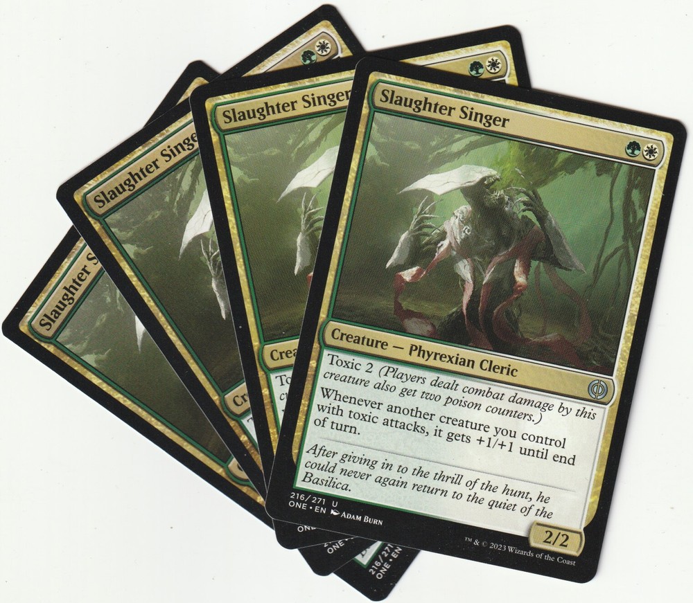 4 MTG Slaughter Singer Playset - NM/EX Condition - One per Envelope