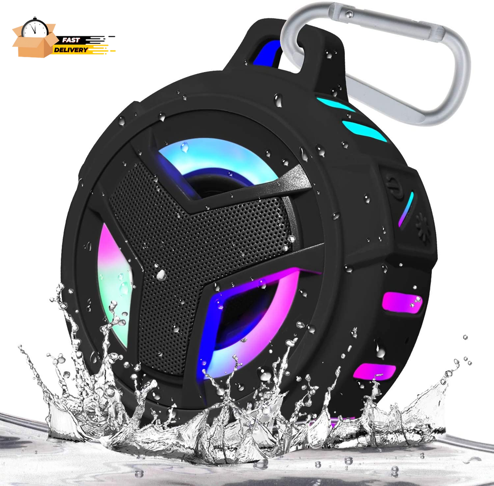 Bluetooth Shower Speaker, Portable Bluetooth Speakers, IP67 Waterproof Wireless