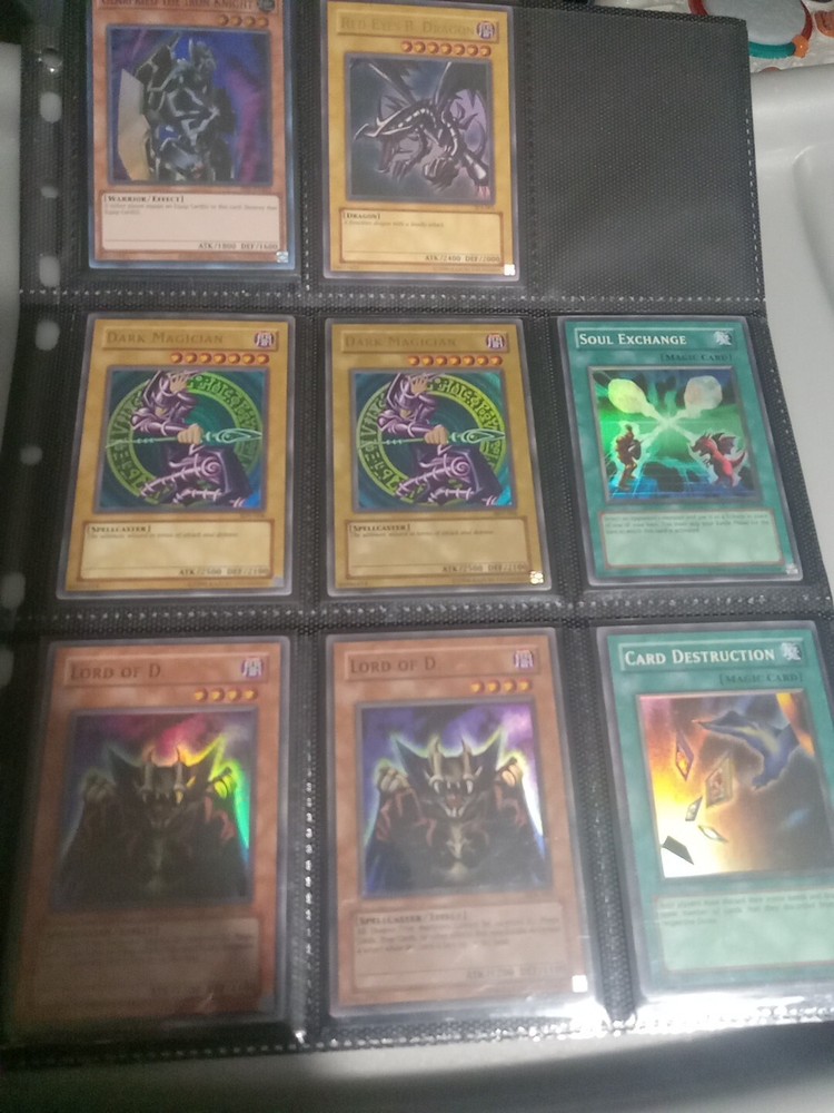 yu Gi Oh Card Lot. Dark Magician, Red Eyes, Card Distruction, Lord Of D