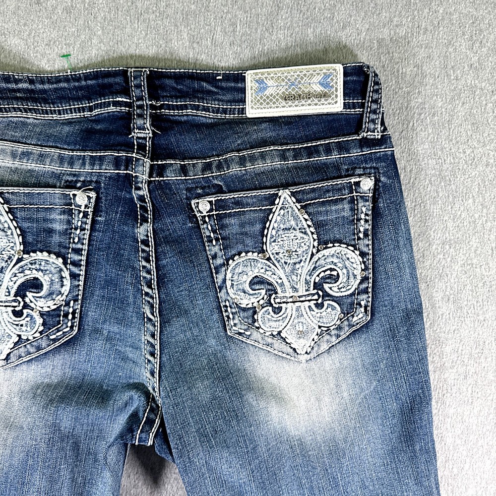 Grace in LA Women's Low Rise Bootcut Stretch Jeans Blue Tag Size 29 30x34