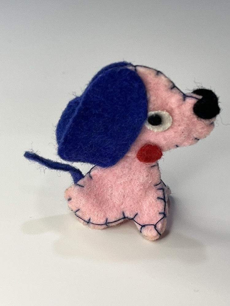 Vintage Barbie Pink Felt Dog Accessory from NIghty Negligee #965